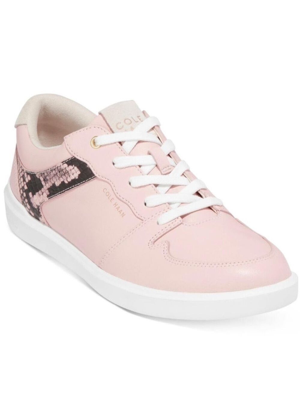 NIB Cole Haan Grand Crosscourt Modern Tennis Leather Sneaker, Peach Whip Nubuck